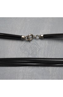 Cordone multifilo chiusura in argento